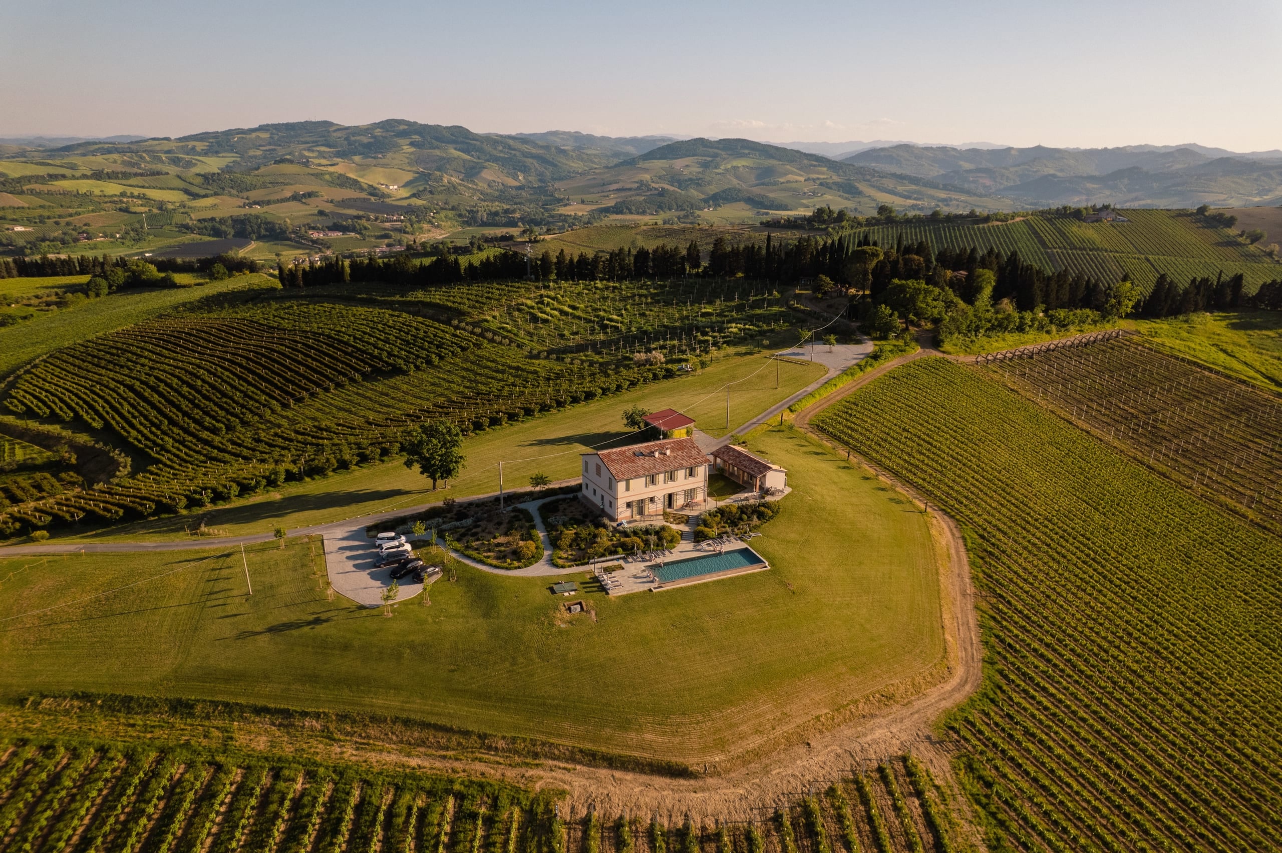 Restored podere in the Romagna hills